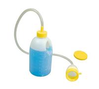 YNGJUENCP Urinario De Cama Masculina De Viaje, Contenedor De Drenaje Nocturno De 1700 Ml, Colector De Orina con Tubo para Hombres (Amarillo)