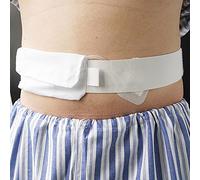 YNHUIOA Cinturón de ostomía con Bolsa - Soporte de catéter de diálisis peritoneal - Cinturón de protección de Tubo peritoneal para Tubo Peg, Tubo G y Tubos de alimentación Abdominal,M