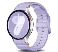 Ynitec Correas Deportivas Compatibles con Samsung Galaxy Watch 7 Correa 40mm 44mm Mujer Hombr - No Gap 20mm Correas de Silicona Suave para Pulsera Galaxy Watch 6 5 4 FE/Classic/Pro, Lavanda