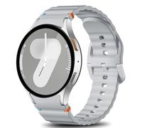 Ynitec Correas Deportivas Compatibles con Samsung Galaxy Watch 7 Correa 40mm 44mm Mujer Hombr - No Gap 20mm Correas de Silicona Suave para Pulsera Galaxy Watch 6 5 4 FE/Classic/Pro, Plata