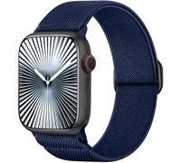 Ynitec Solo Loop Correa de repuesto compatible con Apple Watch Correa 38mm 40mm 41mm 42mm 44mm 45mm 46mm 49mm, Suave de Nylon Trenzado Correas para Serie 10 9 8 7 6 5 4 3 2 1 SE Ultra, Azul