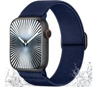 Ynitec Solo Loop Correa de repuesto compatible con Apple Watch Correa 42mm 44mm 45mm 46mm 49mm 38mm 40mm 41mm, Suave de Nylon Trenzado Correas para Serie 10 9 8 7 6 5 4 3 2 1 SE Ultra, Azul