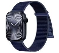 Ynitec Sport Nylon Correa Compatible con Apple Watch 41mm 40mm 38mm 42mm - Series 10, Correa suave Solo Loop Smartwatch, Pulsera para iWatch Series 10 9 8 7 6 5 4 3 2 1 SE, Azul
