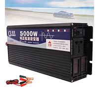 YNITJH Convertidor 3000W 4000W 5000W Inversor DC 12V/24V/48V/60V a AC 110V/220V Transformador,para Camion Instalacion Solar Power Inverter,con Pantalla Digital Dual Y Toma De Ca,5000W-24Vto220V