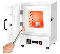 YNITJH Horno De Mufla para Laboratorio 2000w,Horno Eléctrico 0-1150°c con Control Digital,para Fundición De Joyería,Desencerado,Fusión De Metales Y Tratamiento Térmico