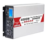 YNITJH Inversor Onda Pura Corriente 4000W/5000W/6000W/8000W (Pico) Transformador DC 12V/24V/48V/60V a AC 110V/220V Onda Sinusoidal Convertidor Inversor Coche,para Casas Autos,4000W-12Vto110V