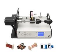 YNIYUJKL Automatic Coil Winding Machine, Programmable Tube Amplifier Winder with LCD Screen, Industrial Grade, Speeds 120-900 RPM, 0.01Mm Precision, For Fishing Line and More