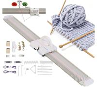 YNIYUJKL Automatic Knitting Machine, 6.5Mm, 150 Stitches, Semi-Automatic For Scarf and Hat, Loom For Beginners and Adults, Compact Design