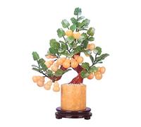 YNIYUJKL Bonsái Artificial De Plantas Falsas, Tallado De Jade, Calabaza De Jade, Mesa De Exhibición De Bonsái, Adornos Auspiciosos De Feng Shui, Adornos De Bonsái para,A