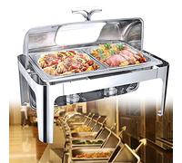 YNIYUJKL Calentador De Alimentos Eléctrico De 13 L para Bufés Y Banquetes, Ideal para Mantener La Comida Caliente.,1/2 Size PAN-13L