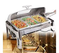 YNIYUJKL Calentador De Alimentos Eléctrico De 13 L para Bufés Y Banquetes, Ideal para Mantener La Comida Caliente.,1/3 Size PAN-13L