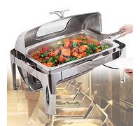 YNIYUJKL Calentador De Alimentos Eléctrico De 13 L para Bufés Y Banquetes, Ideal para Mantener La Comida Caliente.,Full Size PAN-13L