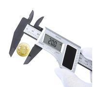 YNIYUJKL Calibradores Vernier Digitales Solares De 0 A 150 Mm, Calibradores Electrónicos De Plástico, Herramientas De Medición De Profundidad, Diámetro Interior Y Exterior.