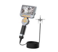 YNIYUJKL Cámara, Endoscopio Industrial con Dirección De 360°, Pantalla De 1080P De 6 Mm Y 5 Pulgadas, Portátil, Detector De Mantenimiento De Tuberías De Automóviles, para Mo
