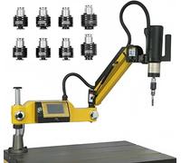 YNIYUJKL Electric Tapping Machine 360° Multi-Direction, Touch Screen, 600W, M3-M16 Thread Range, 8Pcs Collets Included For Precision and Versatile Tapping