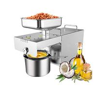 YNIYUJKL Máquina de prensa de aceite de acero inoxidable orgánico de 720 W, extractor de aceite automático frío/caliente para aguacate, almendra, cacahuete, sésamo, linaza, colza, molino