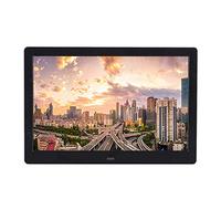 YNIYUJKL Marcos De Fotos Digitales De 12 Pulgadas De Pantalla Ancha De Alta Definición Puede Ser Pantalla Horizontal Y Vertical Álbum De Vídeo Máquina De Publicidad Pan,Black