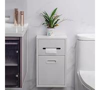 YNIYUJKL Nicho De Pared para Ducha, Soporte para Papel Higiénico De Pared, Papelera, Nicho De Acero Inoxidable, Estante Empotrado Impermeable para Papel Higiénico, Colo,White-11.8 * 19.7 * 5.5inch