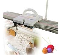 YNIYUJKL Semi-Automatic Knitting Machine, 150 Stitches, Medium Gauge Hand Knitting Equipment For Scarf and Hat, Craft Loom For Home Use, 108X20X9.5 Cm