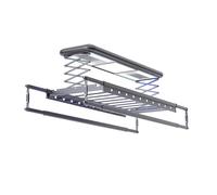 YNIYUJKL Tendedero Eléctrico para Ropa - Toallero De Techo con 20 Orificios para Colgar, Bajo Nivel De Ruido, para Uso En Interiores (Ideal para Pantalones Vaqueros) - Gris,