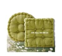 YNJJKA Cojin Personalizado Lumbar Silla Oficina coxis Embarazada cojín de Asiento Coche Suelo Exterior Grande Acolchado Banco Grueso para Jardin Interior Cojines Bancos Interiores(Verde,30x50 cm)