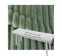 YNJJKA Funda para Cojín Redondo Diámetro De Silla Ruedas Entrepierna Exterior Cuadrado Sillas Asiento Banco Fundas Cojines Butacas A Medida 5cm Altura Plush Terciopelo Invierno(Verde Oscuro,75x35 cm)