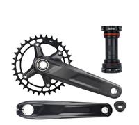 YNKJFOD Compatible con Bielas De Bicicleta De Montaña Shimano Deore FC-M5100, 10S 11S 32T, 170mm 175mm, Compatible con Soporte Inferior BB52 M500 M501(170mm 34T MT501)