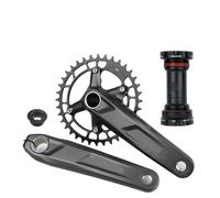 YNKJFOD Compatible con Bielas De Bicicleta De Montaña Shimano Deore FC-M5100, 10S 11S 32T, 170mm 175mm, Compatible con Soporte Inferior BB52 M500 M501(170mm 36T MT501)