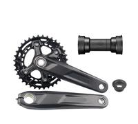 YNKJFOD Compatible con Bielas De Bicicleta De Montaña Shimano Deore FC-M5100, 10S 11S 32T, 170mm 175mm, Compatible con Soporte Inferior BB52 M500 M501(170mm26T-36T MT500)