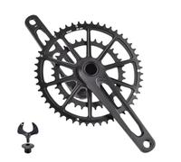 YNKJFOD Compatible con Shimano, Bielas De Bicicleta De Grava De Carretera CNC 50-34T 52-36T 53-39T, Manivela De Montaje Directo De 3 Pernos(Crank 50-34T,175mm)