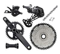 YNKJFOD Compatible con Shimano DEORE M6100, Grupo MTB De 12 Velocidades, Cadena 170/175mm 11-50/52T M6100(BB92,11-50T Cassette_170MM_32T)