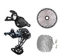 YNKJFOD Compatible con Shimano Deore SLX M7100 1x12 Velocidades MTB Grupo Palanca De Cambios Trasero M6100 Cadena 12 S Cassette Piezas De Bicicleta(50T Set)