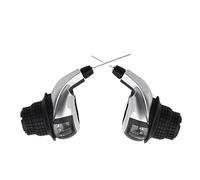 YNKJFOD Compatible con Shimano Revoshift SL-RS45, Palanca De Cambios Giratoria De 3x7/3x8 Velocidades 21/24S MTB con Empuñaduras RS35(3x7 Speed a Pair)