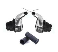 YNKJFOD Compatible con Shimano Revoshift SL-RS45, Palanca De Cambios Giratoria De 3x7/3x8 Velocidades 21/24S MTB con Empuñaduras RS35(3x8S a Pair Cover)