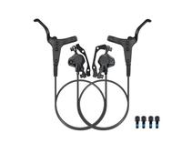 YNKJFOD Freno De Disco Hidráulico MTB De 2 Pistones, Ligero, For XC Trail, Pastillas Metálicas, Rotor De Presión De Aceite, Puño Corto(TB500-RF-LR)