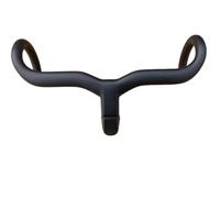YNKJFOD Manillar Integrado De Bicicleta De Carretera De Carbono Negro Completo con Espaciadores De Vástago, Tubo De Dirección De Horquilla De 31,8 Mm(420 110)