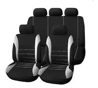 YNNBJX Coche Fundas Asientos para Hyundai i10 i-10 / i10 N Line 2013-Present, Tela Delanteros y Traseros Juegos De Cubreasientos Protección Protectores Accesorios,Grey