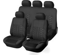 YNNBJX Funda Asientos Coche para Nissan Navara D22 Navara D40 Navara D40 S Navara Np300 Navara Np300, Delanteros Impermeable Cuero Fundas Asientos Coche Cubreasientos Interior,A/Black