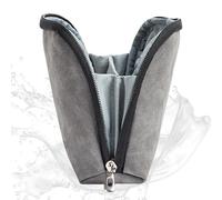 Ynnhik Organizador de cables de carga, estuche de transporte para accesorios electrónicos, bolsa de viaje multiusos para teléfono móvil, bolsa de viaje para auriculares, Color gris oscuro, Refer to