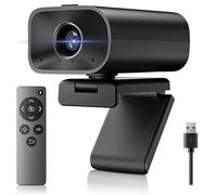 Ynoonvon Cámara web de conferencias todo en uno con zoom 5X, micrófonos duales integrados, altavoz de 5 W y cubierta de privacidad, cámara USB ePTZ con control remoto para computadora, laptop, Mac