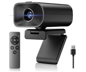 Ynoonvon Cámara web de conferencias todo en uno con zoom 5X, micrófonos duales integrados, altavoz de 5 W y cubierta de privacidad, cámara USB ePTZ con control remoto para computadora, laptop, Mac