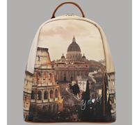 YNot Mochila Medio Con Bolsillo Cremallera En Frente Impreso Ciudad YES615F6 %%%