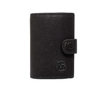 YNOT ? Tarjetero y billetes Metal Clip Card Wallet Cartera Monedero LIN012 Dark Brown, marrón