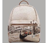 YNot Zaino Grande Con Cremallera Delantera PVC Stampa Ciudad Yesbag YES381F6