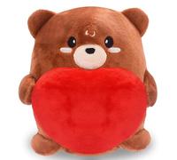 YNOUYRS Peluche supersuave, diseño de oso pardo, tamaño pequeño, 5 cm, color marrón, regalo para adultos y niños