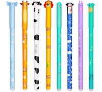 YNOUYRS Set of erasable gel pens - Bolígrafo de gel borrable, ball on the end to remove temperature sensitive, tip diameter 0.7 mm (8 bolígrafos borrables)