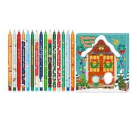 YNOUYRS Set of erasable gel pens - Bolígrafo de gel borrable, ball on the end to remove temperature sensitive, tip diameter 0.7 mm (15 bolígrafos borrables navideños)