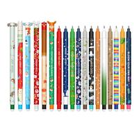 YNOUYRS Set of erasable gel pens - Bolígrafo de gel borrable, ball on the end to remove temperature sensitive, tip diameter 0.7 mm (18 bolígrafos borrables Caja sorpresa)