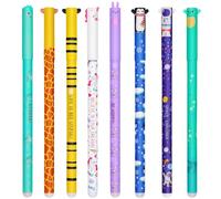 YNOUYRS Set of erasable gel pens - Bolígrafo de gel borrable, ball on the end to remove temperature sensitive, tip diameter 0.7 mm