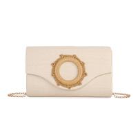 Ynport Crefreak Bolsa de Paja para Mujer, Bolso Cruzado de Paja con Cierre Magnético Bolso de Mano para Playa, Boda o Fiesta Nocturna